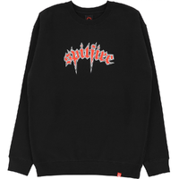 Spitfire Venom Black Red Crew Jumper