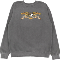 Anti Hero Eagle Black Military Green Crew Jumper