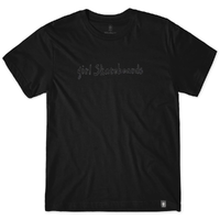 Girl Hand Script Black T-Shirt