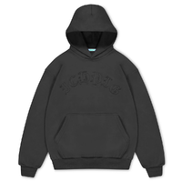 Ichpig Landmark Cordless Vintage Black Hoodie