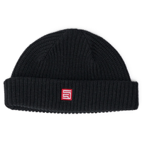 S-Double Red Cube Low Black Beanie