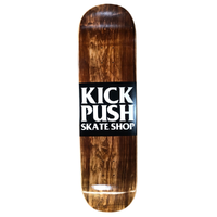 Kick Push American Pro Shaped Brown 8.5 Skateboard Deck