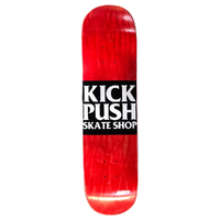 Kick Push American Pro Classic Red 8.0 Skateboard Deck