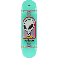 Alien Workshop Believe Hologram Teal 8.25 Complete Skateboard