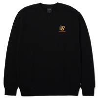 Huf X Bronze56k Black Crew Jumper