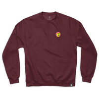 Girl Gonz Burgundy Crew Jumper