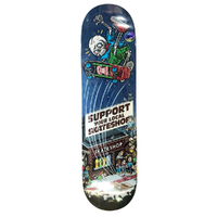 DLX Skate Shop Day 25 Shop Keeper Blue 8.25 Skateboard Deck