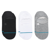 Stance Icon No Show 3 Pack Multi Medium Mens Socks