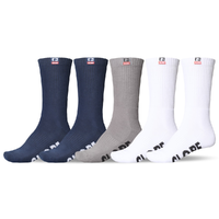 Globe Woven Logo Hi Crew Assorted 5 Pairs Mens Socks