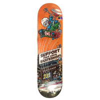 DLX Skate Shop Day 25 Shop Keeper Orange 8.25 Skateboard Deck