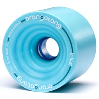 Orangatang In Heat Light Blue 77A 75mm Longboard Skateboard Wheels