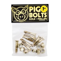 Pig Phillips Gold 1 Inch Skateboard Hardware