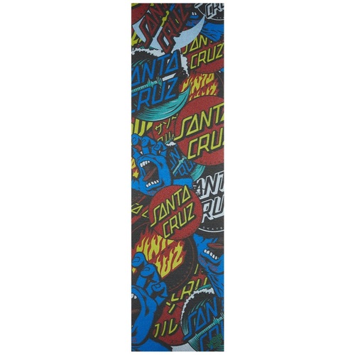 Santa Cruz X Mob Skateboard Grip Tape Sheet 9 x 33 Collage Perforated