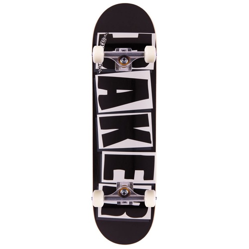 Baker Complete Skateboard 8.25 Brand Logo Black White