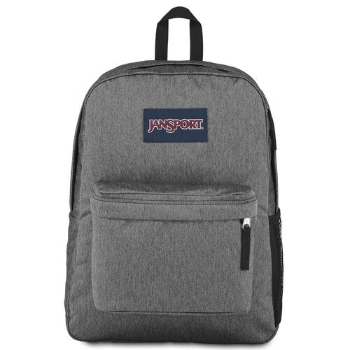 black and white jansport backpack