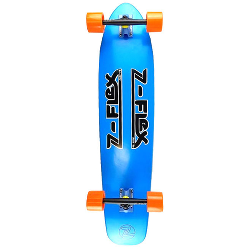 Z-Flex Kicktail Complete Longboard Skateboard - Blue